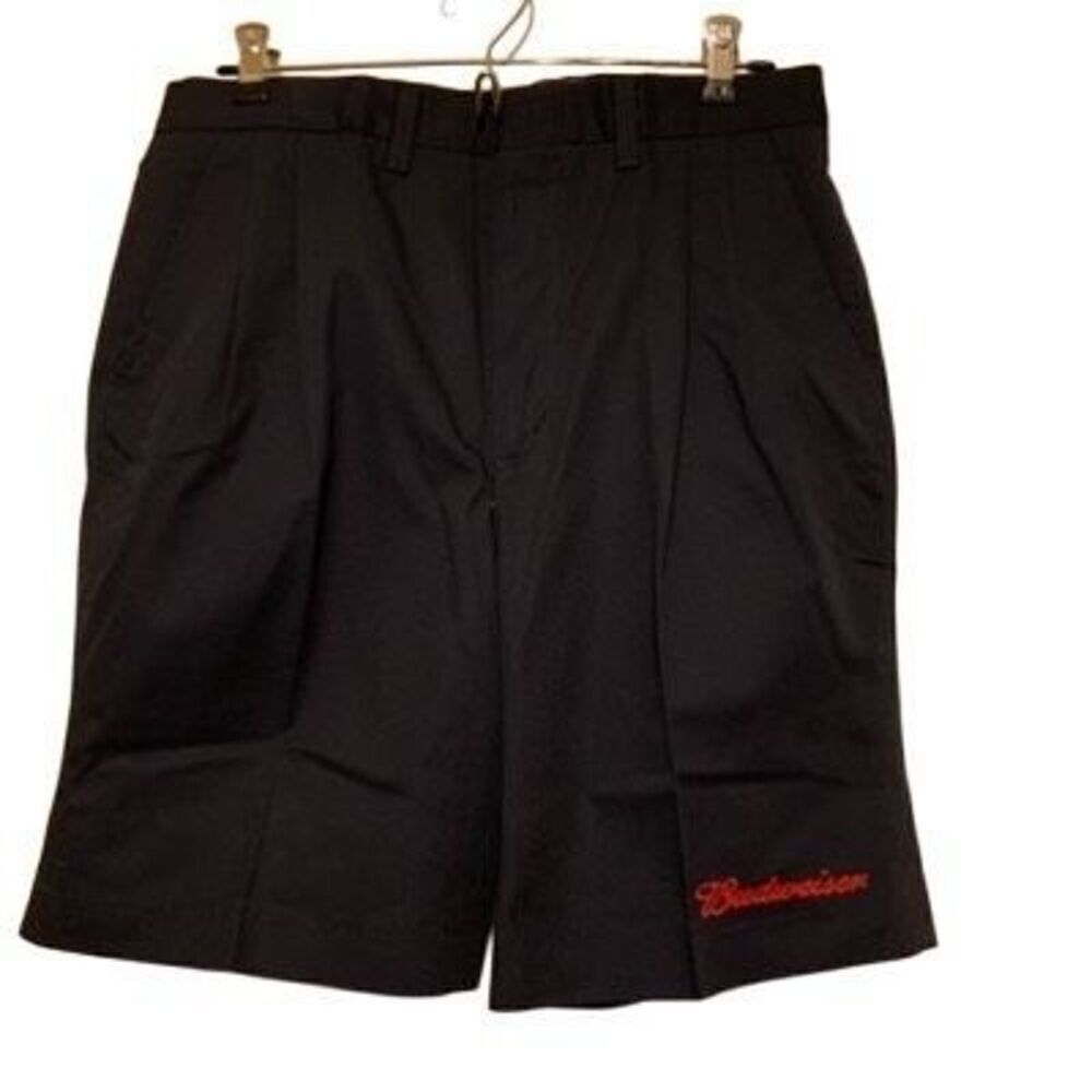 Vintage Riverside Size 29 Budweiser Blue Pleated Uniform Shorts *New-2nds*